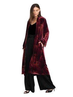 Johnny Was Belle Velvet Kimono Coat NWT